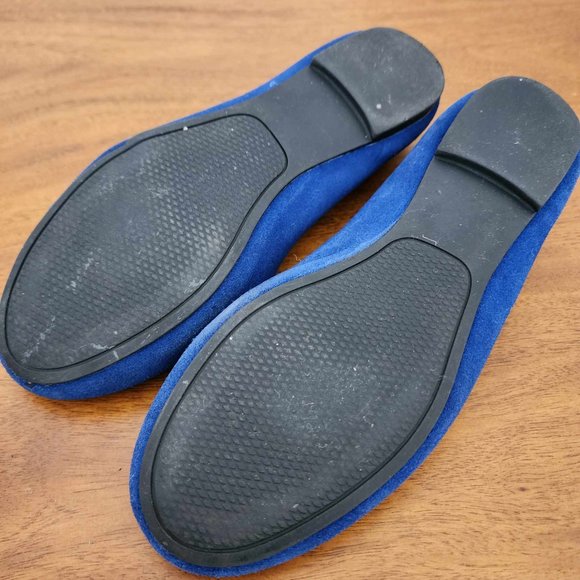 Nine West Smart Move Ballet Flats - Cobalt Blue Suede - Size 5 - Picture 4 of 4